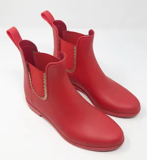 Jack Rogers Sallie Slip-On Red Rain Booties thumbnail 1