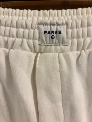 Parke x Target Women’s Cream High Rise‎ Boxer Sweatpants Small NEW thumbnail 5