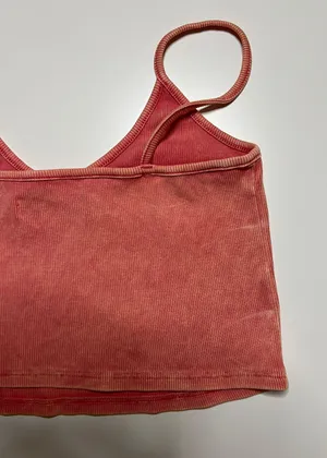 Abercrombie Red Cropped Tank thumbnail 2
