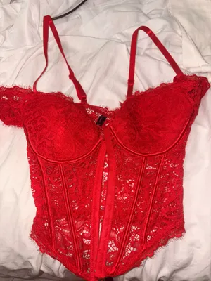 Red corset top thumbnail 1