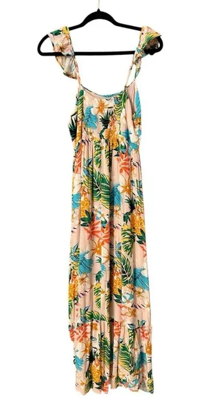Skies are Blue tropical print maxi dress thumbnail 4