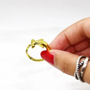 Gold Hammerhead Shark Ring thumbnail 6
