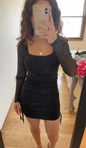 Showpo Sparkly Mini Dress thumbnail 3