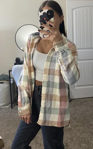 Thread and Supply Flannel Plaid Top thumbnail 1