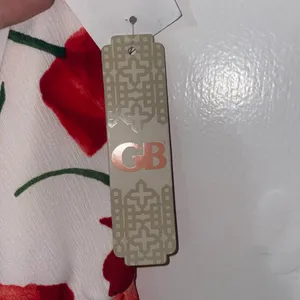 GB‎ Gianni Bini Spaghetti Strap White Red Floral Wrap Maxi Dress Size XS thumbnail 11