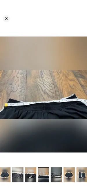Nike Shorts Women’s Size Small Black White Workout Running Athletic Active thumbnail 5