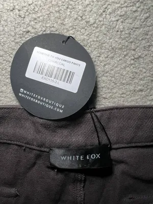 NWT White Fox Someone to you cargo pants charcoal size large thumbnail 5