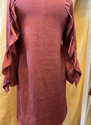 Zara Mauve Long Sleeve Dress‎ with Ruffle Sleeves thumbnail 1