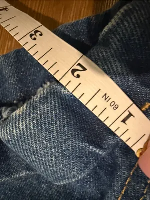 American Apparel High Waisted Cuff Denim Shorts Size 28 Blue Jean Vintage thumbnail 8