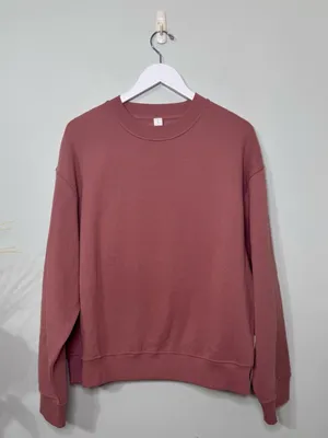 Lululemon Women’s Steady State Oversized Crew Sweatshirt Red Clay Large NWT thumbnail 4