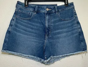American Eagle Women’s Mom Shorts Stretch Cutoffs Size 12 New With Tag High Rise thumbnail 1