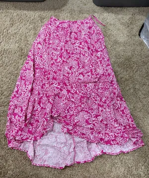 Floral Pink Maxi skirt thumbnail 1