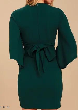 NWT Lulu’s Green Glimpse Of Glamor Mini Dress thumbnail 3