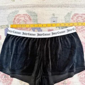 Y2K Juicy Couture Womens Micro Mini Lounge Shorts Large Spell Out Rhinestone thumbnail 3