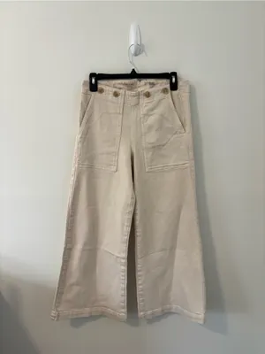 Pilcro‎ The Kit High-Rise Wide-Leg Utility Trouser Jeans Size 27 thumbnail 2