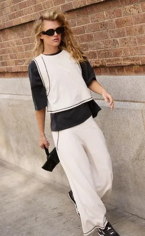 NWT Free People Movement Double Dutch Set In Ivory Combo Size: S $128 MSRP No refunds or cancellations thumbnail 1