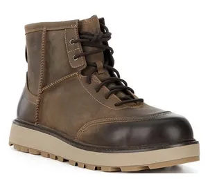 UGG Idyllwild Lace Boots Oak 1171353 Men Size 9 Brown Lace Up Leather thumbnail 1
