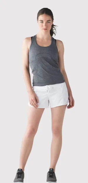 Lululemon Womens Shorts White Hotty Hot Athletic Lined Low Rise Stretch Size 6 thumbnail 1