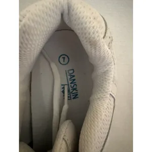 Danskin Now White Blue Gray Athletic Sneakers Women Lace Up Rubber Geometric thumbnail 4