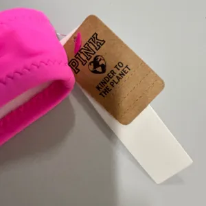 PINK Victoria's Secret Neon Pink V-Front High Leg Bikini Bottom Large NWT thumbnail 9