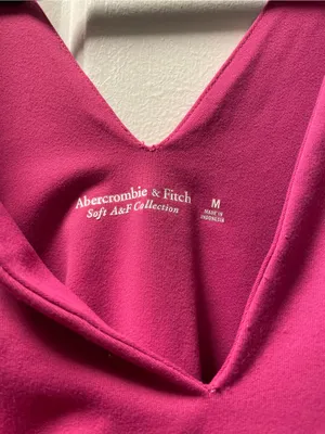 Abercrombie & Fitch Girls Bright Pink One-Piece Bodysuit thumbnail 2