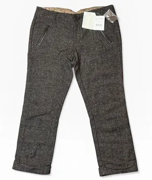NWT Free People Wool Blend Tweed‎ Trousers Brown Black Size 0 Crop Career Capri thumbnail 1