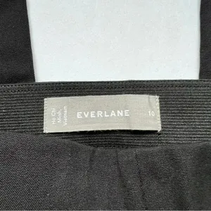 Everlane The Side-Zip Stretch Cotton Pant in Black Size 10 NWOT thumbnail 7