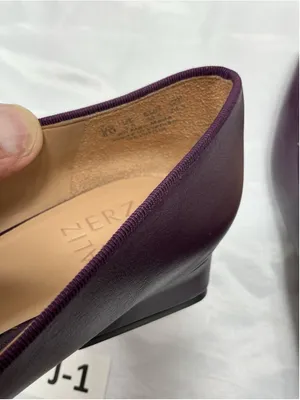 Womans New Naturalizer Georgia Slip On Pumps 8 M Plum Pointed Toe Block Heel thumbnail 6