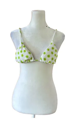 LA Hearts Pacsun Floral Green Bikini Top thumbnail 1