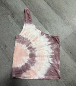 American Eagle Tie-Dye One-Shoulder Tank thumbnail 4