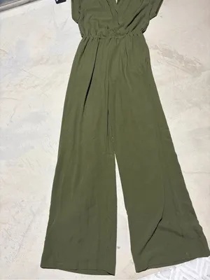 Lulus undeniable success green long jumpsuit small thumbnail 3