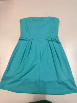 Amanda Uprichard Dress strapless aqua/turquoise thumbnail 3