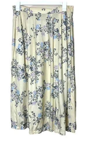 Vintage Sag Harbor‎ Floral Print Maxi Skirt Size Medium thumbnail 1