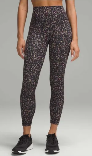 Lululemon Wunder Train High-Rise Tight 25" Fluctuate Micro Pink Multi W5CXNS 14 thumbnail 1