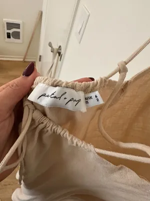 Petal & Pup Beige Strappy Mini Dress thumbnail 3