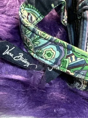 Vera Bradley Shoulder Purse Blue Rhapsody, Zippered thumbnail 2