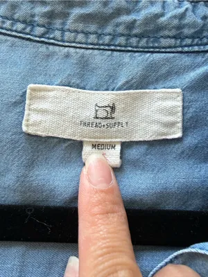 Thread & Supply Light Blue Denim Tunic thumbnail 4