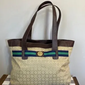 Tommy Hilfiger brown-tan tote bag thumbnail 1