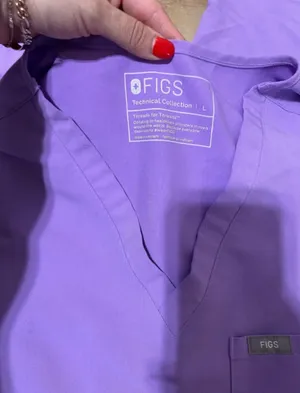 Figs purple scrub set size large thumbnail 2