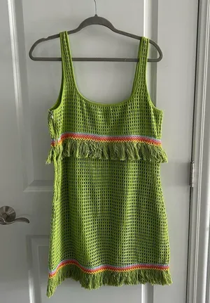 SAYLOR Talulla Fringe Trim Minidress thumbnail 4