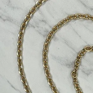 Gold Tone Chain Link Purse Strap Replacement Handbag Shoulder Crossbody ✨ thumbnail 3