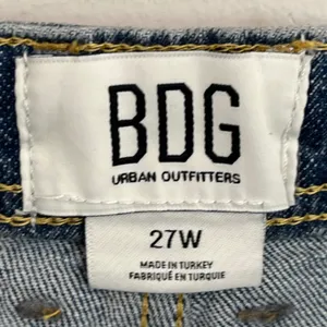 BDG Urban Outfitters Light Wash High Rise Straight Leg Jeans 27W Blue‎ Denim thumbnail 10