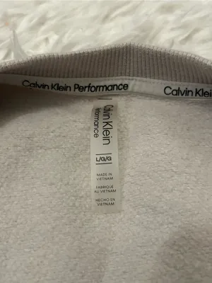 Calvin Klein Performance light tan crewneck long sleeve sweatshirt woman’s L thumbnail 4
