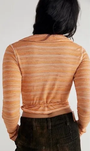 Free People Wrap Top Long Sleeve thumbnail 1