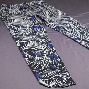 Marine Layer Allison Tropical Print Re-Spun Pull On Pants Women Small Black‎ thumbnail 4