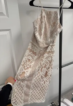 Lulus White Lace Dress thumbnail 1
