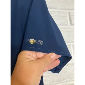 Carhartt Scrub Top Womens L Navy Blue Excellent‎ Force Cross-Flex V-Neck C12110 thumbnail 7