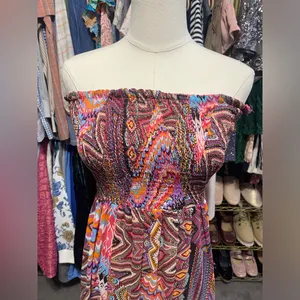 Fun & Flirt Bohemian Hi-Low Maxi Dress Size Medium. thumbnail 2