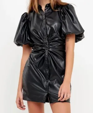 Endless Rose Leather Dress thumbnail 1