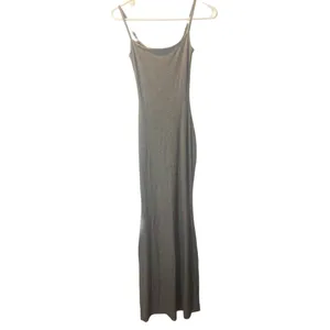 SKIMS HEATHER SOFT LOUNGE’ RIBBED STRETCH LONG SLIP DRESS WOMENS SIZE X-Small thumbnail 6